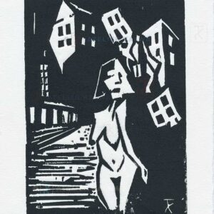 Holzschnitt von Thomas Kalwa - Louise